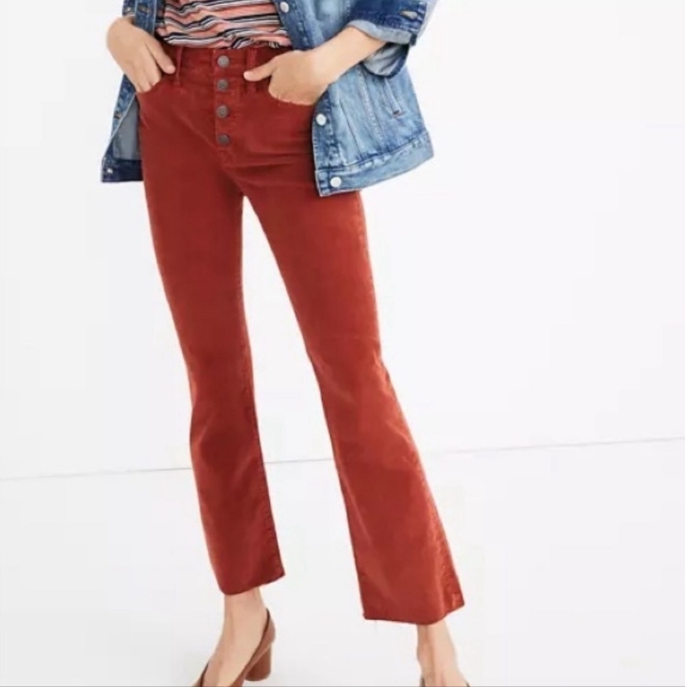 Madewell corduroy jeans. Cali Demi- boot. Women size 26.